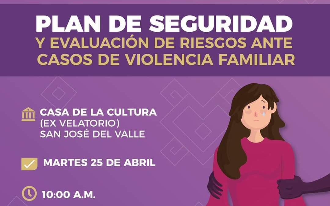 IMMUJER conmemorará el Día Naranja con el taller Plan de Seguridad y Evaluación de Riesgo ante Casos de Violencia Familiar