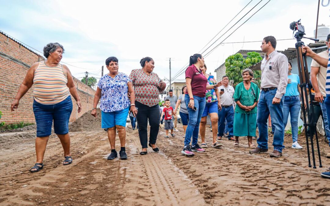 Justicia para El Porvenir, se reconstruyen las calles 20 de noviembre y Miguel Hidalgo