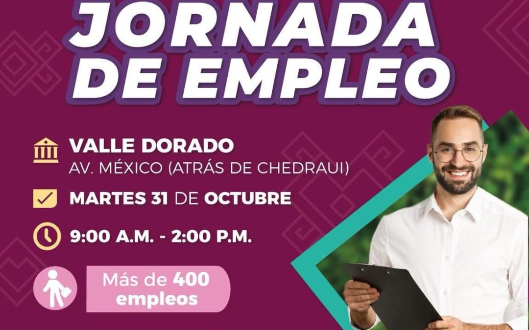 Habrá Jornada del Empleo este martes en Valle Dorado