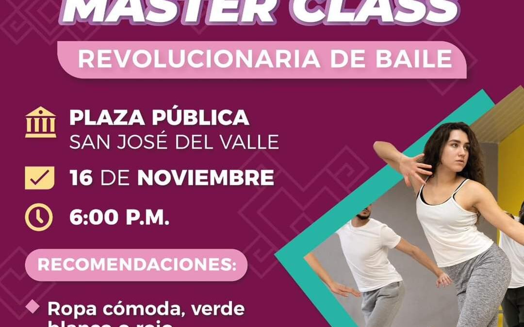 Habrá Master Class Revolucionaria de baile en Bahía de Banderas