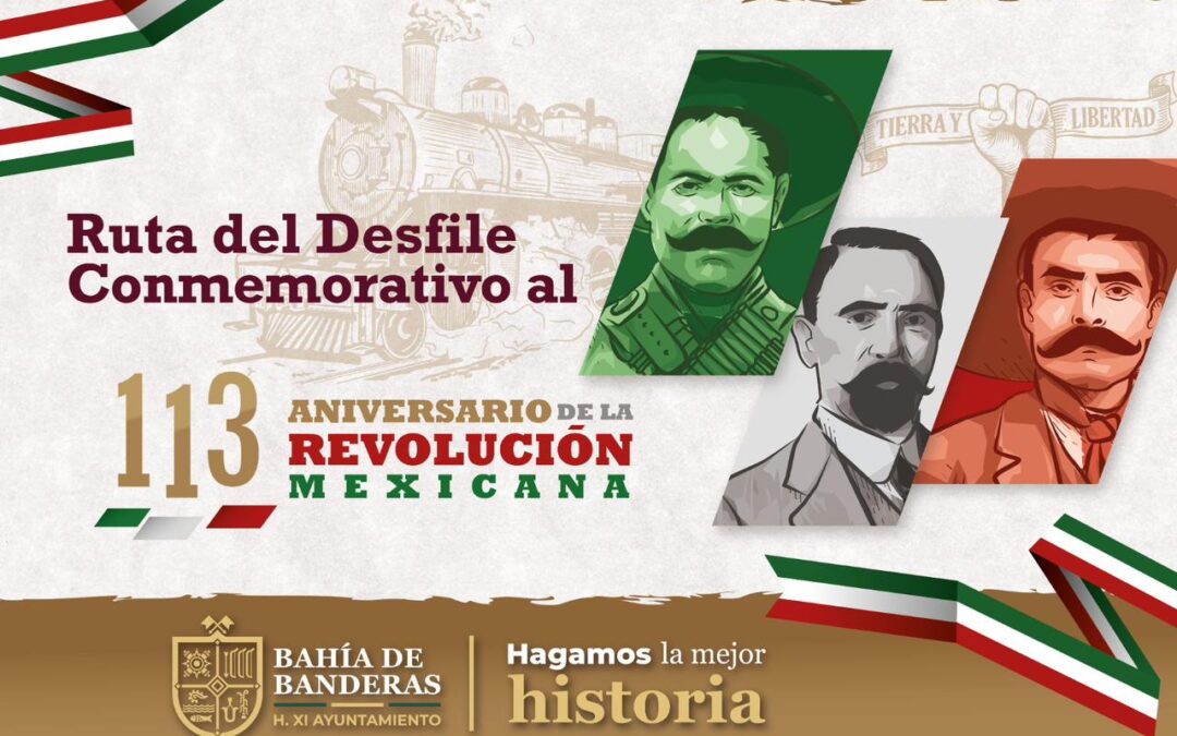 Todo listo para los desfiles por 113 aniversario de la Revolución Mexicana en Bahía de Banderas