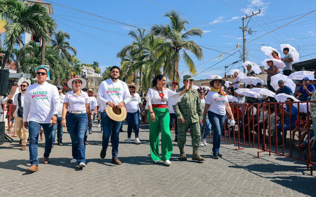 Gobierno de Bahía de Banderas realiza un gran desfile por el aniversario de la Revolución Mexicana en Bucerías