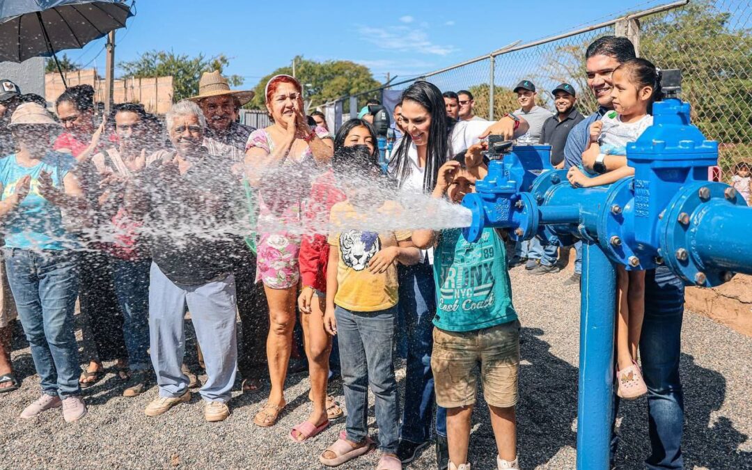 Inaugura la alcaldesa Mirtha Villalvazo un nuevo pozo de agua potable en San Vicente