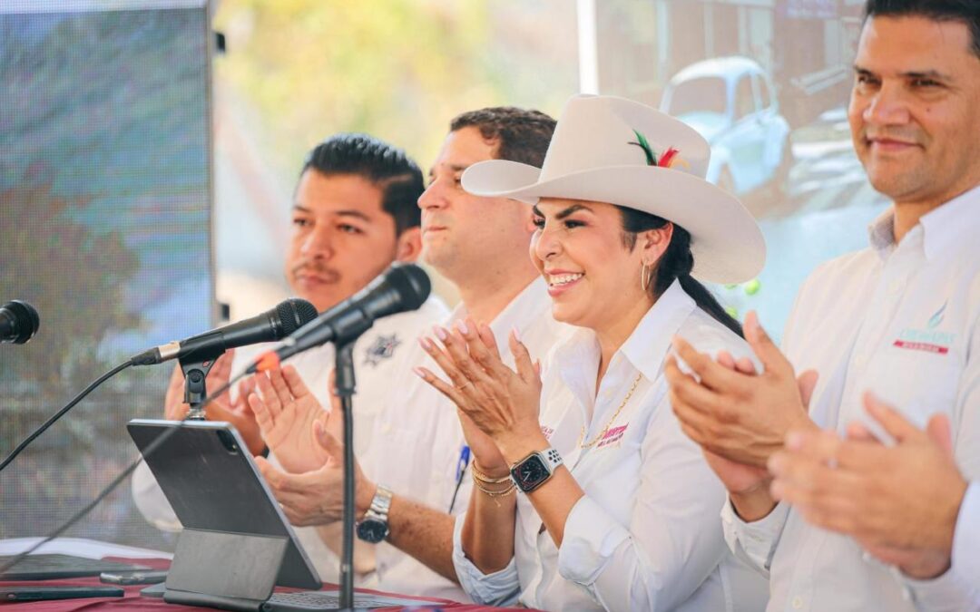 Anuncia la alcaldesa Mirtha Villalvazo la construcción del Boulevard Banderas en Mezcales 