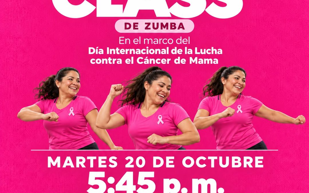 Invita gobierno de Bahía de Banderas a Master Class de Zumba por la lucha contra el cáncer de mama