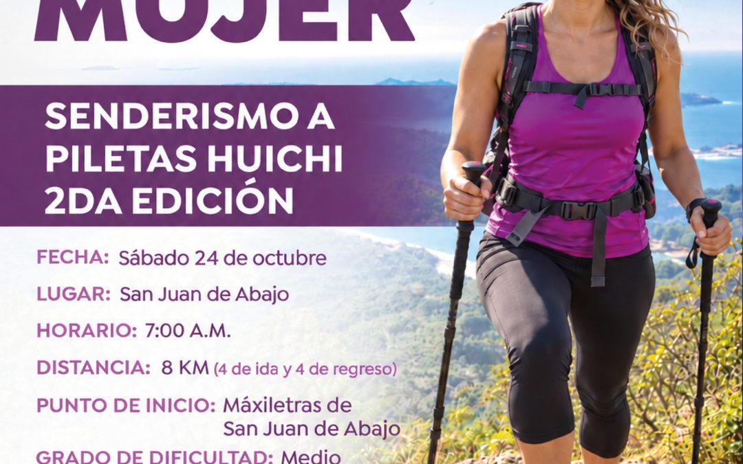 Invita IMMUJER a una nueva jornada de Actívate Mujer con senderismo a Piletas Huichi