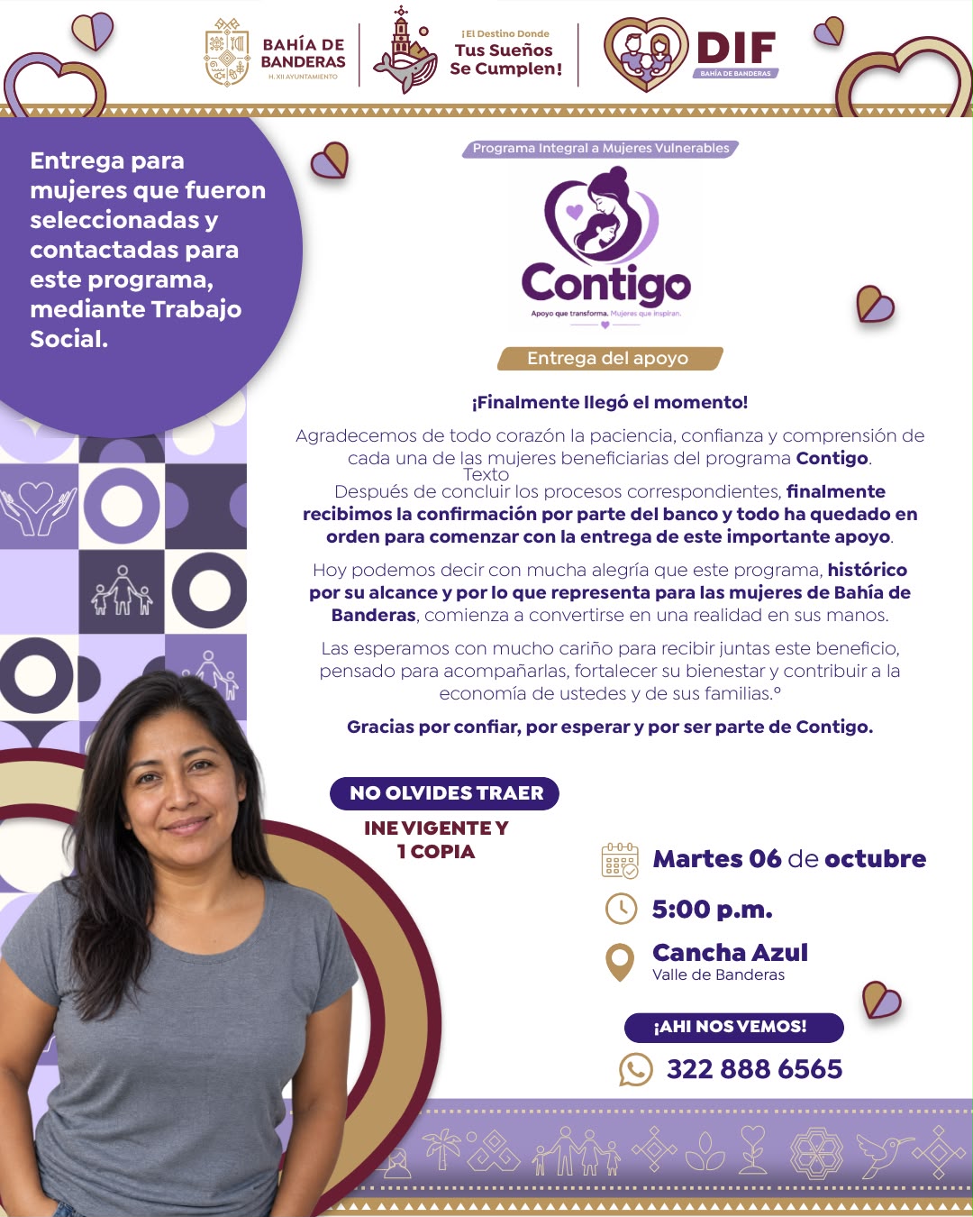 Con el programa «Contigo», Bahía de Banderas respalda a sus mujeres